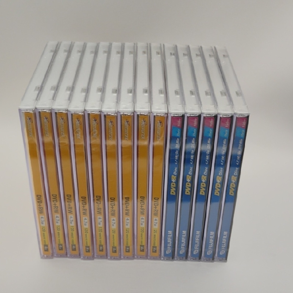 Lot Of 14 Sealed Blank DVD+RW And DVD+R Discs